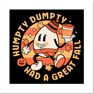 Humpty Dumpty Had A Great Fall - Retro Vintage Autumn Fall Posters and Art